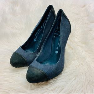 Bershka heels Jean material size 38